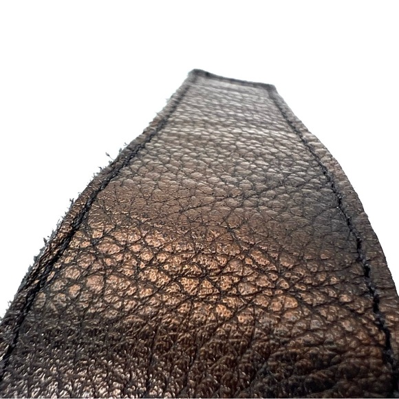 Naot Enid Sandals Size 8 Black Leather Bronze Burnished Strappy Open Toe EUC - Picture 10 of 11